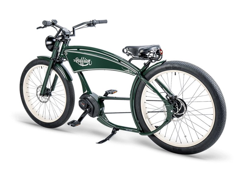 The Ruffian Vintage Green E-motionbikes 2