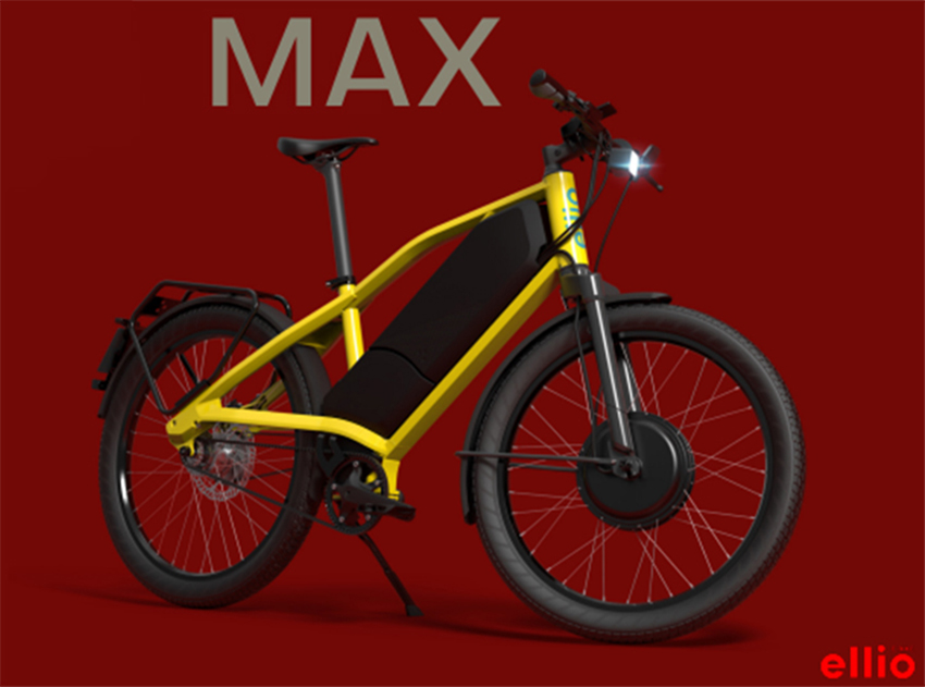 Ellio Max Chrome Yellow E-motionbikes