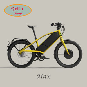 Ellio Max Chrome yellow E-motionbikes shop